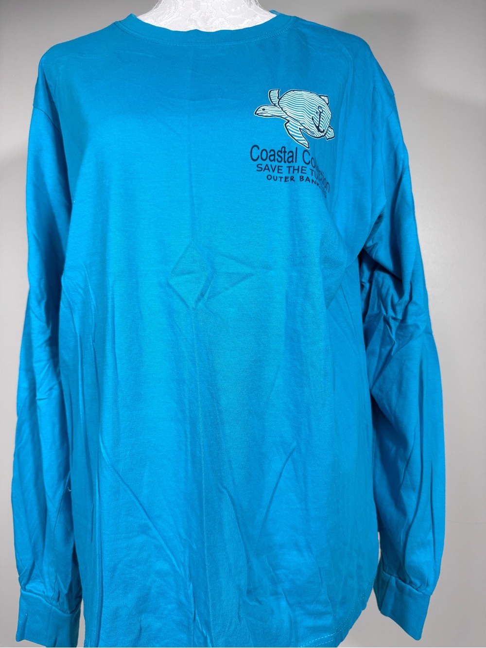 Women’s Long Sleeve Shirt - Turquoise OBX Outer Banks